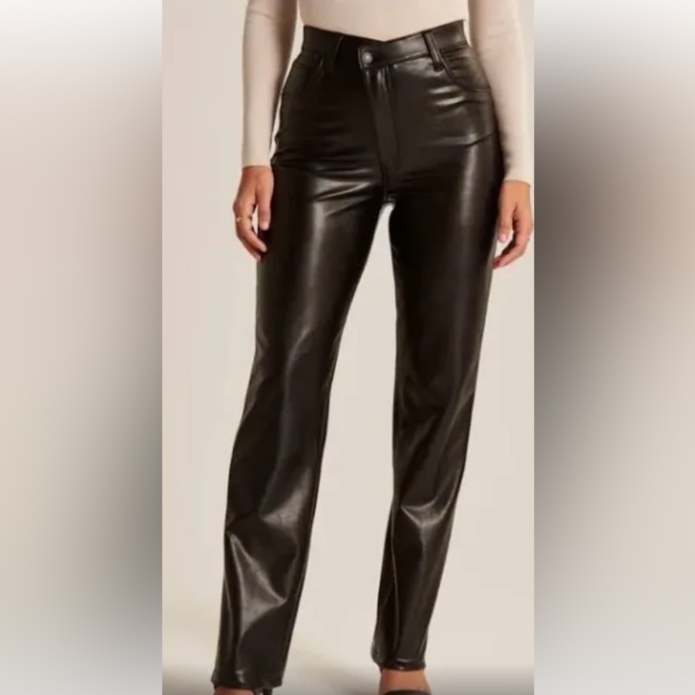 Abercrombie leather pants - size 28 or 6